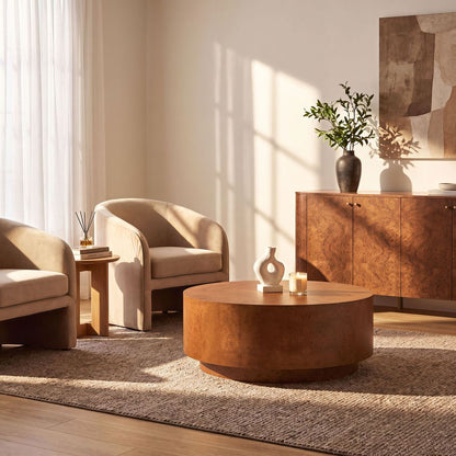 Briar 39" Burl Coffee Table