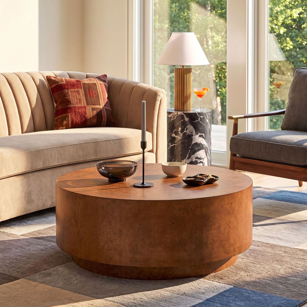 Briar 39" Burl Coffee Table