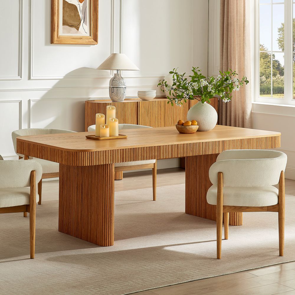Marisol 84" Oak Dining Table