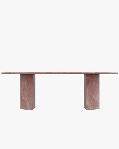 Round Pink Onyx Natural Marble Side Table