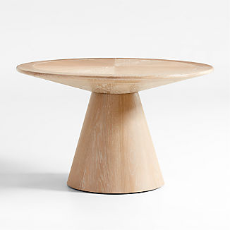 Palisades 48" Walnut Wood Round Pedestal Dining Table