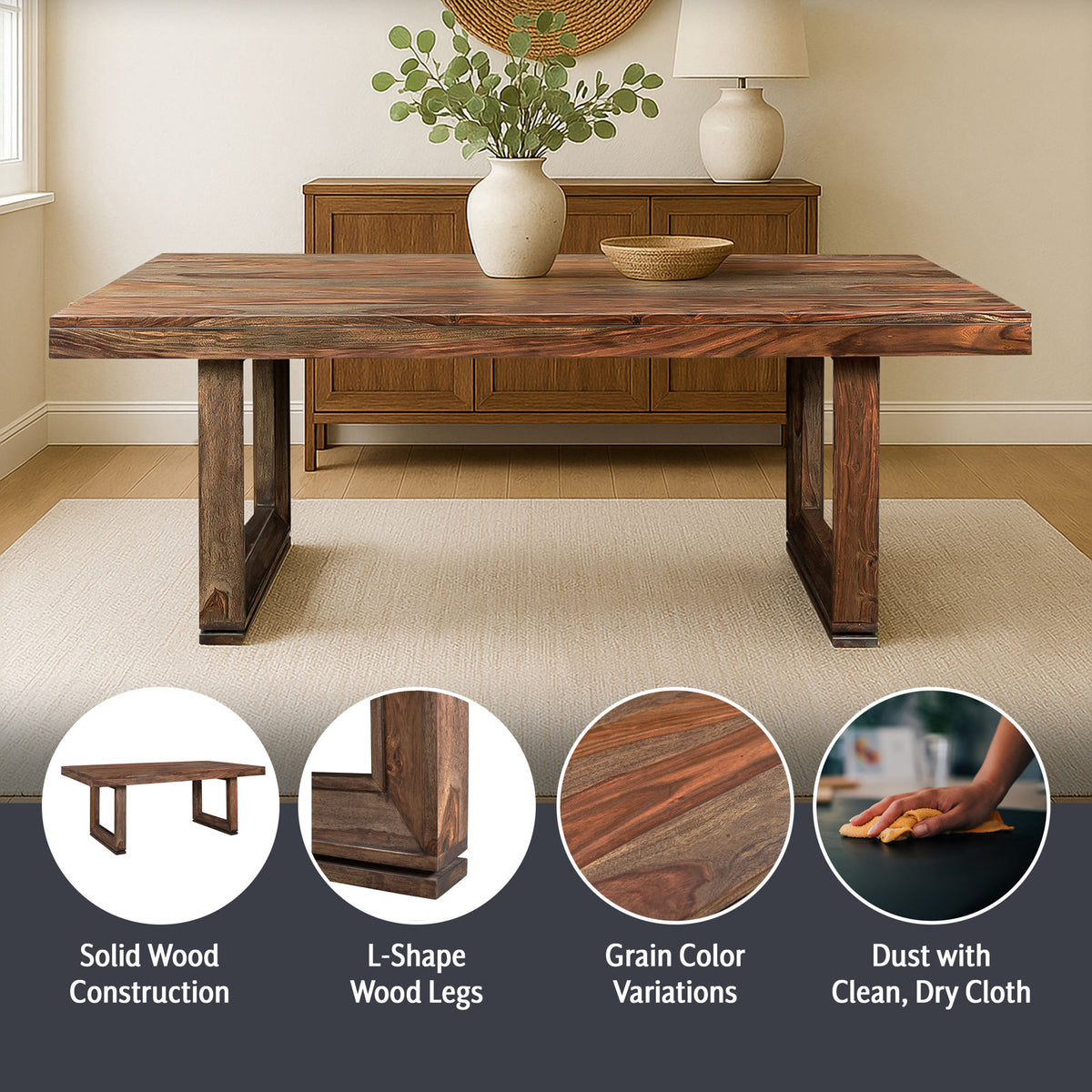 Mariza 80'' Dining Table