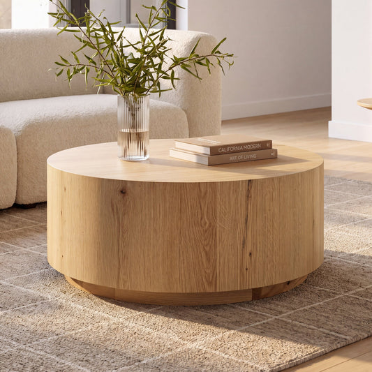 Taryn 42" Drum Coffee Table