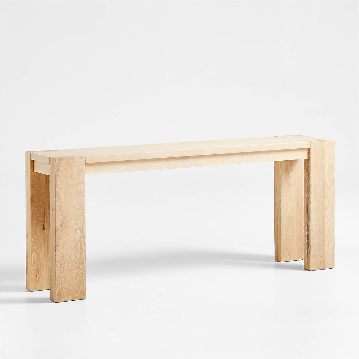 Terra 72" Rectangular Natural Oak Wood Console Table
