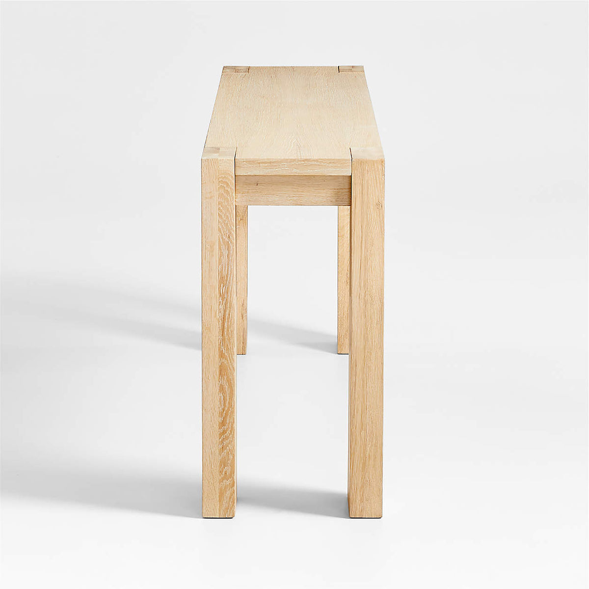 Terra 72" Rectangular Natural Oak Wood Console Table