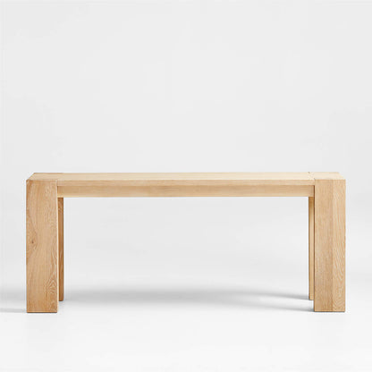 Terra 72" Rectangular Natural Oak Wood Console Table